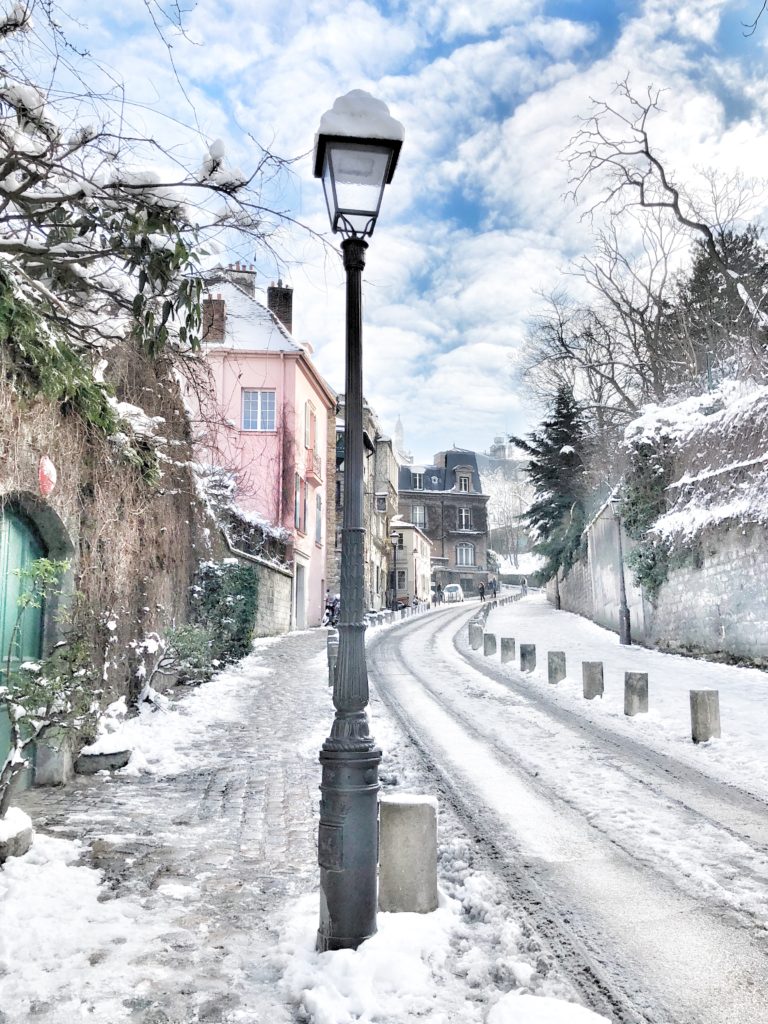 Parigi sotto la neve, parigi neve, neve a Paris, snow in Paris, printemps, montmartre, montmartre sotto la neve, neve a Montmartre, jardin des tuileries, impastastorie, impastastorie bistrot, nevicata a Parigi, nevicata a Paris