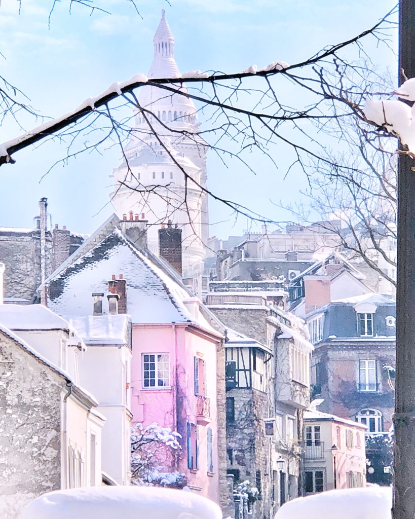 Parigi sotto la neve, parigi neve, neve a Paris, snow in Paris, printemps, montmartre, montmartre sotto la neve, neve a Montmartre, jardin des tuileries, impastastorie, impastastorie bistrot, nevicata a Parigi, nevicata a Paris